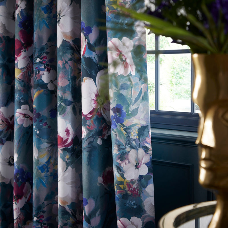Bouquet Damson Curtains