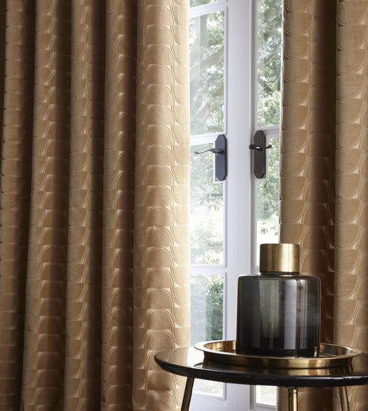 Lucca Ochre Blackout Curtains - Limited Stock