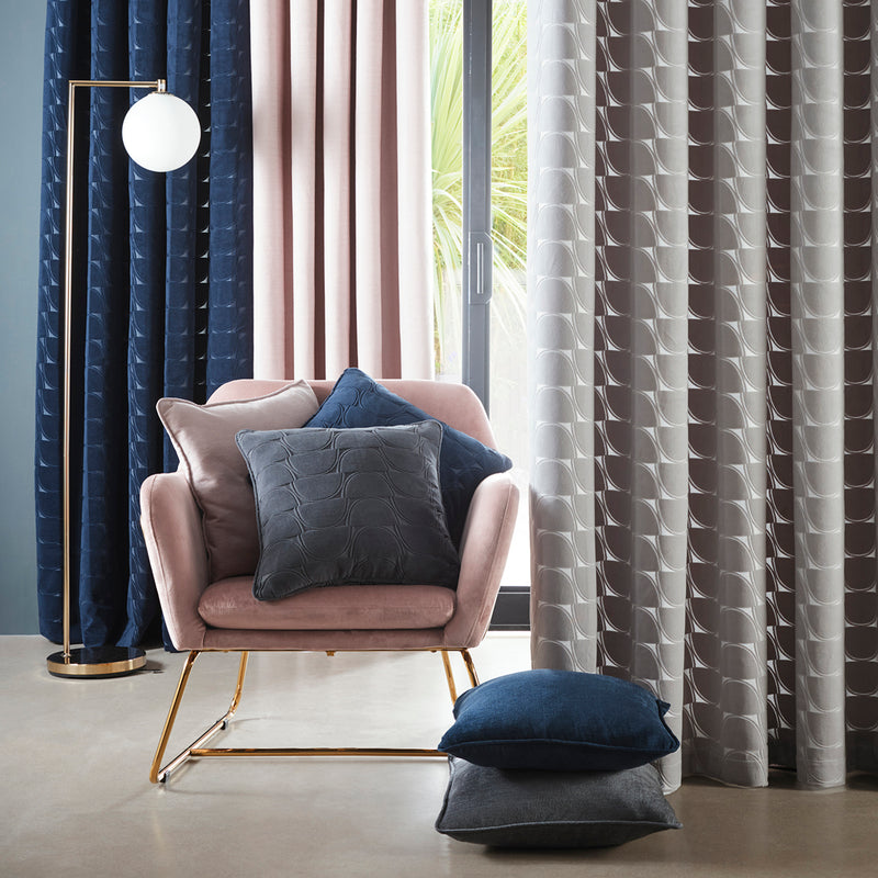Lucca Silver Blackout Curtains - Limited Stock
