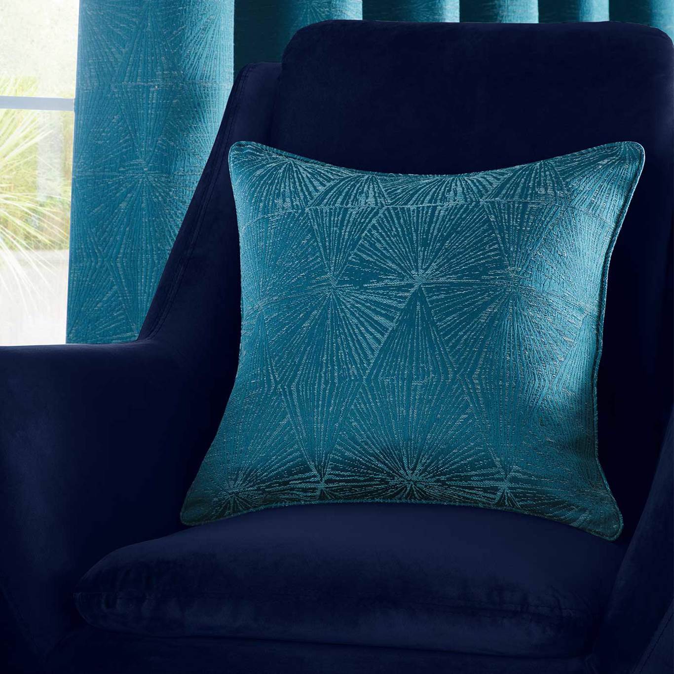 Amari Kingfisher Cushion