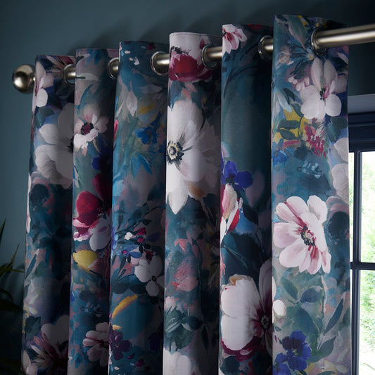 Bouquet Damson Curtains