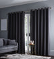 Lucca Charcoal Blackout Curtains