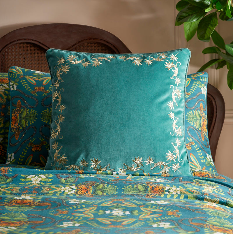 Sapphire Garden Seagrass Cushion