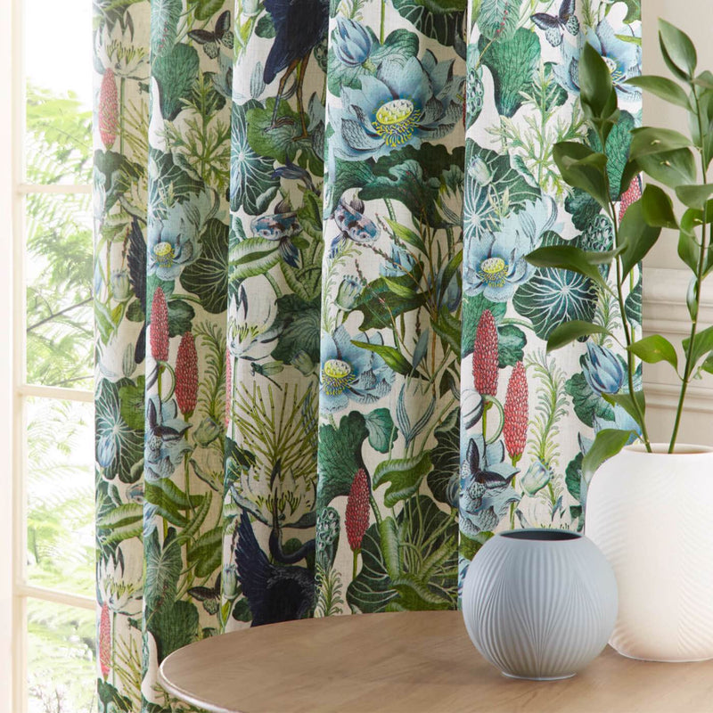 Waterlily Natural Curtains