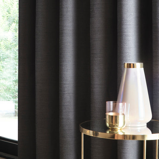 Arezzo Charcoal Blackout Curtains