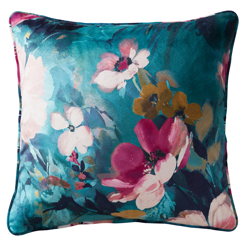 Bouquet Kingfisher Cushion